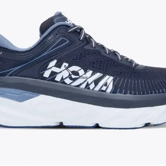 Hoka Bondi 7 Navy, Blue, White Men’s Athletic Shoe, 12 - Picture 1 of 10